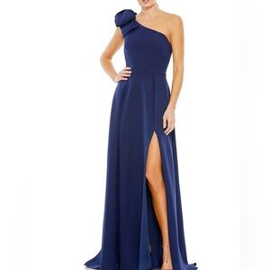 Mac Duggal One Shoulder Royal Blue Gown